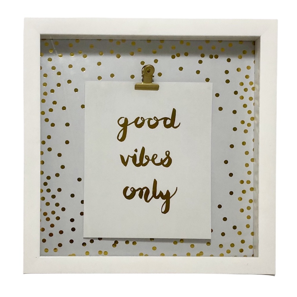 “Good Vibes Only” Canvas Wall Art